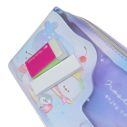 カフェアニマル ペンポーチ ツインファスナーペンケース ノスタルシーライフ 新入学 大容量 かわいい グッズ