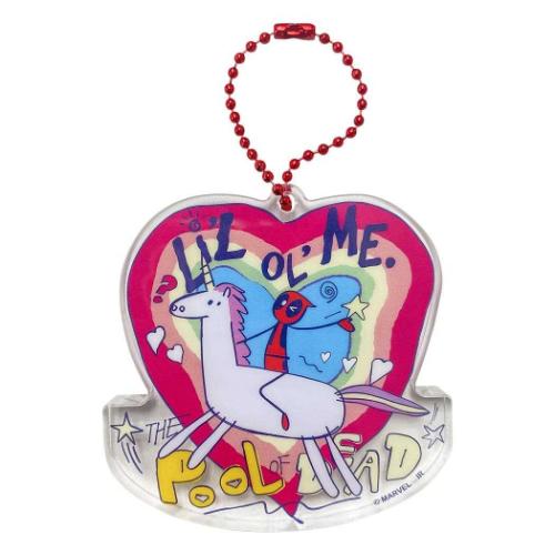 デッドプール＆ウルヴァリン キーリング ゆらゆらアクリルキーチェーン MARVEL キャラクター グッズ メール便可