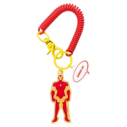 アイアンマン キーリング コイルキーホルダー MARVEL キャラクター グッズ メール便可