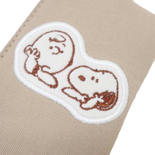 スヌーピー キーケース&定期入れ キーパスポーチ リール付き BE ピーナッツ キャラクター グッズ メール便可
