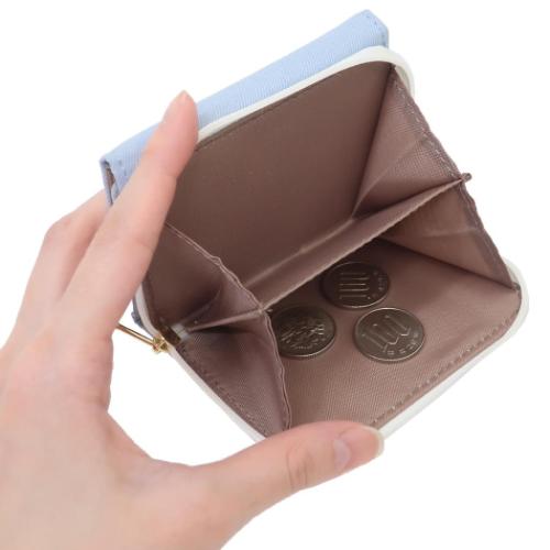 スヌーピー ミニウォレット ファスナー三つ折り財布 BL ピーナッツ キャラクター グッズ