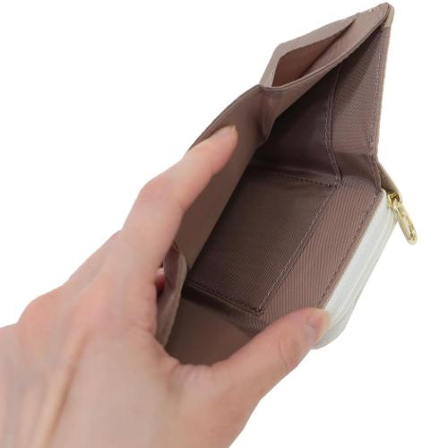 スヌーピー ミニウォレット ファスナー三つ折り財布 BL ピーナッツ キャラクター グッズ