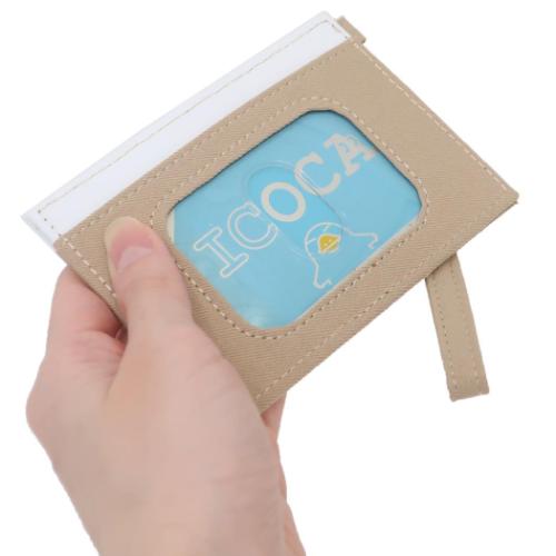 スヌーピー 定期入れ リール付きシングルパスケース BE ピーナッツ キャラクター グッズ メール便可