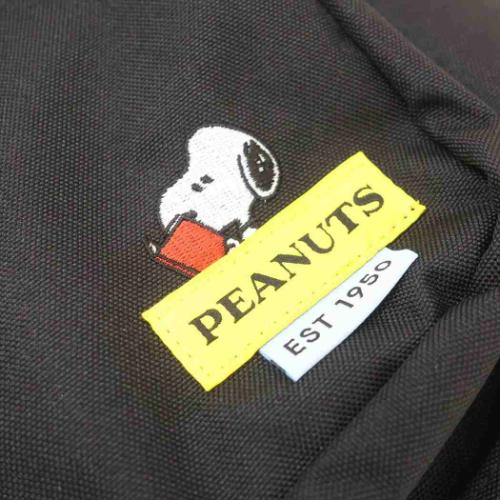 スヌーピー デイパック RE-PET スクリュック BK YEネーム ピーナッツ キャラクター グッズ