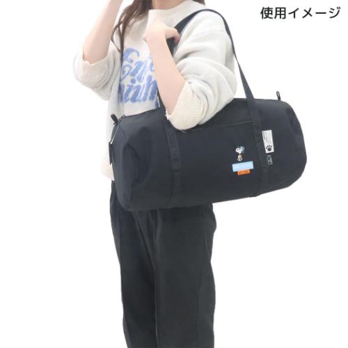 スヌーピー ボストンバッグ RE-PET ロールボストン GY ジョークール ピーナッツ キャラクター グッズ