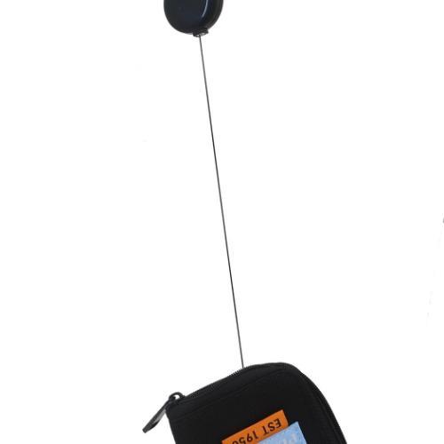 スヌーピー 定期入れ RE-PET キー&パスポーチ リール付き BK ピーナッツ キャラクター グッズ メール便可