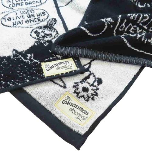 ムーミン ミニタオル ジャガードハンカチタオル トレースフレンド 北欧 キャラクター グッズ メール便可