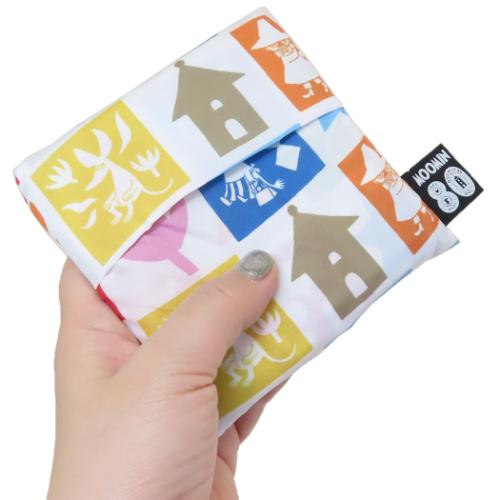 ムーミン エコバッグ 折りたたみショッピングバッグ プレイ スクエア 北欧 キャラクター グッズ メール便可