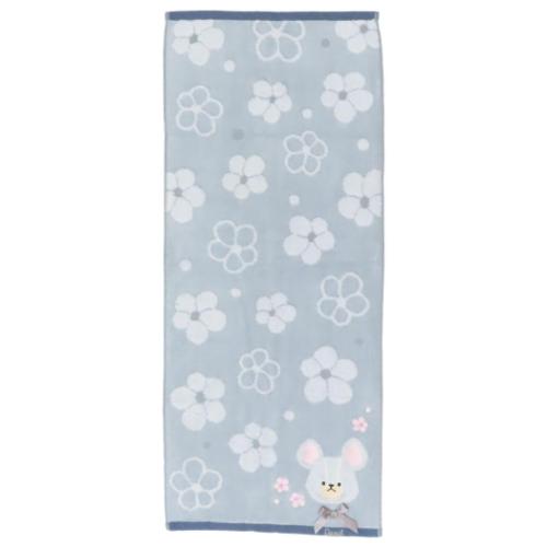 くまのがっこう フェイスタオル シャーリングロングタオル オーガニックコットン フラワーストリート デイビッド メール便可