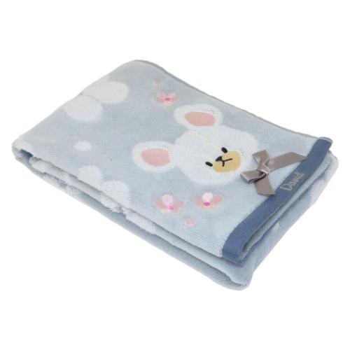 くまのがっこう フェイスタオル シャーリングロングタオル オーガニックコットン フラワーストリート デイビッド メール便可