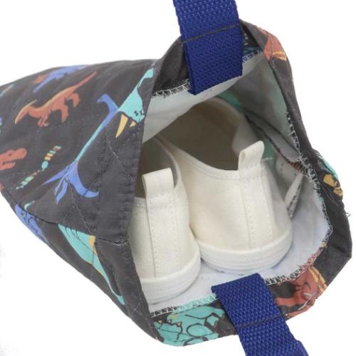 シューズバッグ キルトシューズケース 恐竜 新入学 体操靴入れ グッズ メール便可