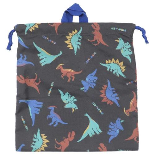 巾着袋 ジャージケース 巾着L 恐竜 新入学 体操服入れ グッズ メール便可