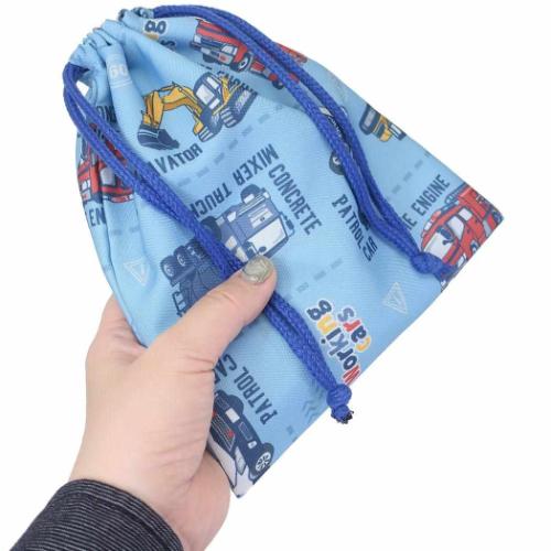 巾着袋 ミニ巾着 巾着S くるま 新入学 小物入れ グッズ メール便可