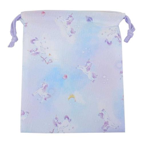 巾着袋 ミニ巾着 巾着S ユニコーン 新入学 小物入れ グッズ メール便可
