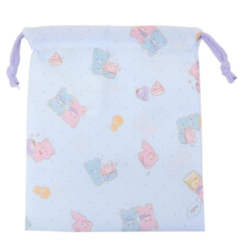 巾着袋 ミニ巾着 巾着S くま 新入学 小物入れ グッズ メール便可