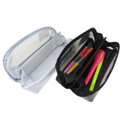 ペンケース スリムオープントレーペンポーチ アンドモノトーン かわいい グッズ