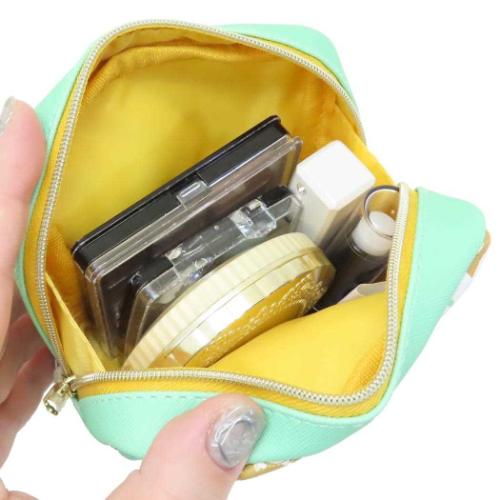 ムーミン コスメポーチ スクエアポーチ MOOMIN 80th GR グリーン スナフキン 北欧 キャラクター グッズ