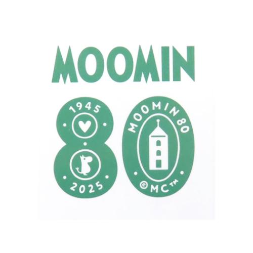 ムーミン コスメポーチ スクエアポーチ MOOMIN 80th GR グリーン スナフキン 北欧 キャラクター グッズ
