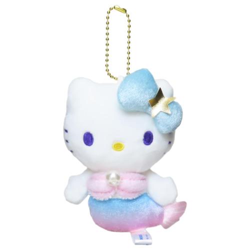 ハローキティ マスコット ミニぬいぐるみボールチェーン マーメイド グラデBL サンリオ キャラクター グッズ
