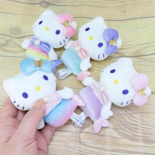 ハローキティ マスコット ミニぬいぐるみボールチェーン マーメイド グラデBL サンリオ キャラクター グッズ
