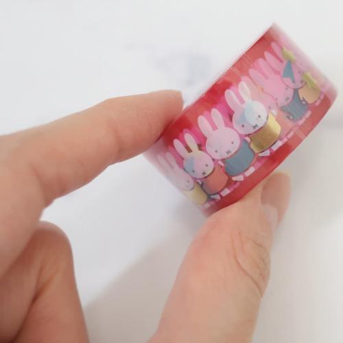 ミッフィー マスキングテープ 金箔クリアマスキングテープ fun ディックブルーナ 絵本キャラクター グッズ メール便可