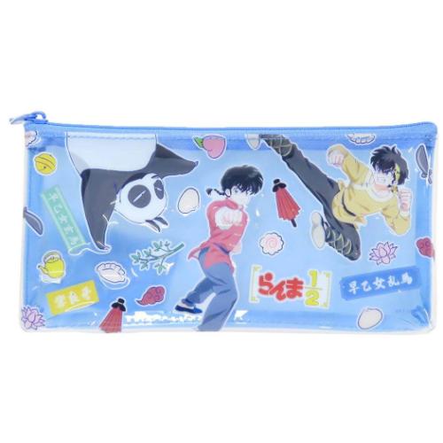 らんま1/2 ペンケース PVCポーチ 乱馬＆良牙＆玄馬 高橋留美子 アニメキャラクター グッズ