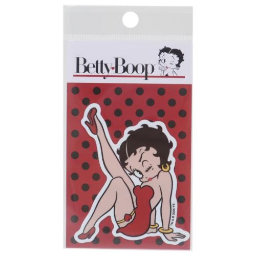 ベティブープ ダイカットシール ビニールステッカー ポーズ02 BETTY BOOP キャラクター グッズ メール便可