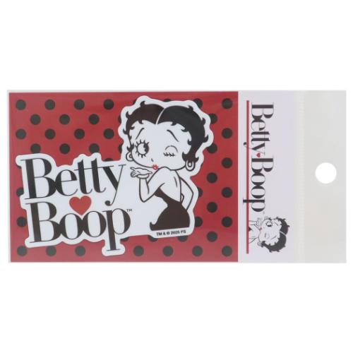 ベティブープ ダイカットシール ビニールステッカー ロゴ BETTY BOOP キャラクター グッズ メール便可