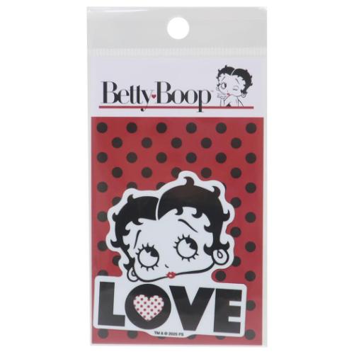 ベティブープ ダイカットシール ビニールステッカー LOVE01 BETTY BOOP キャラクター グッズ メール便可