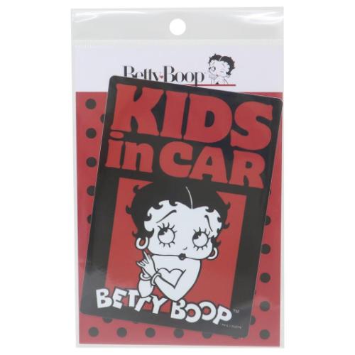 ベティブープ ビッグシール ビッグサイズステッカー KIDS in CAR BETTY BOOP キャラクター グッズ メール便可