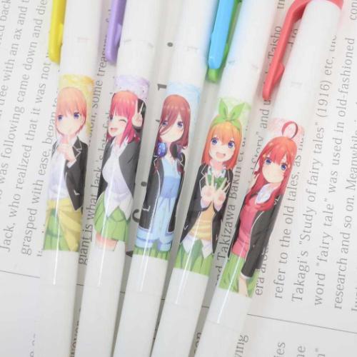 五等分の花嫁∽ カラーマーカー マイルドライナー 四葉 アニメキャラクター グッズ メール便可