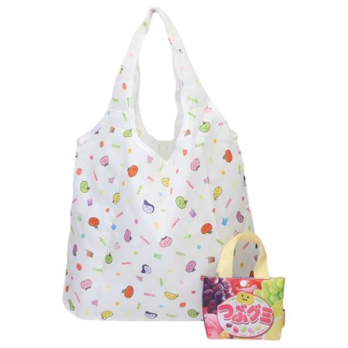 つぶグミ ショッピングバッグ エコバッグ お菓子パッケージ キャラクター グッズ メール便可