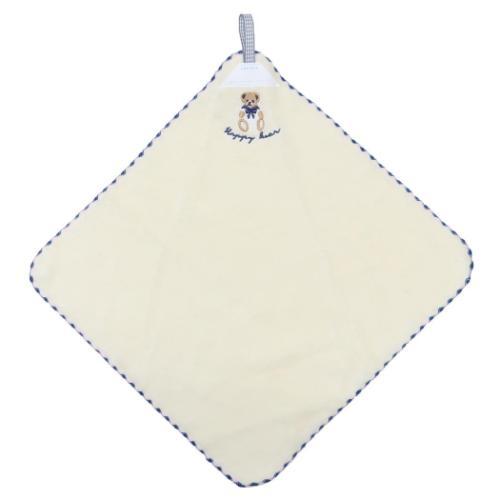 ループタオル 無撚りループ付タオル くま 新入学 幼稚園 保育園 グッズ メール便可