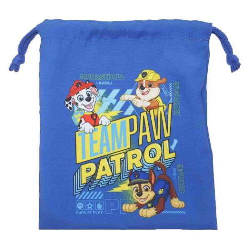 パウパトロール 巾着袋 ミニ巾着 巾着S ブルー 新入学 アニメキャラクター グッズ メール便可