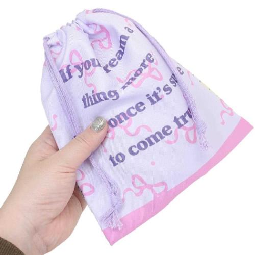 ディズニープリンセス 巾着袋 コップ巾着 巾着S 新入学 ディズニー キャラクター グッズ メール便可