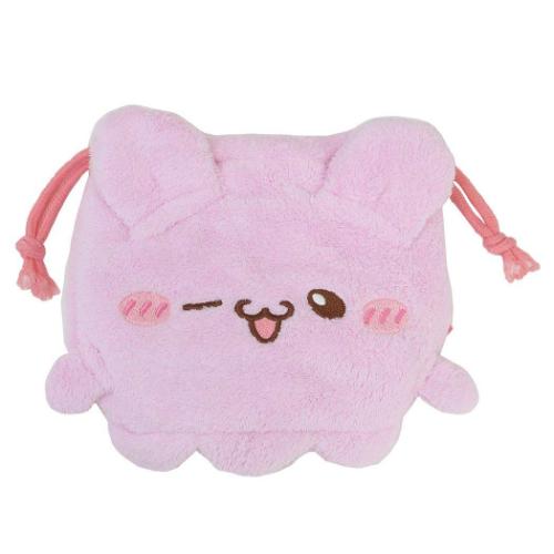 らぶいーず 巾着袋 ダイカット巾着ポーチ きんちゃくポーチ ぴょんちー キャラクター グッズ メール便可