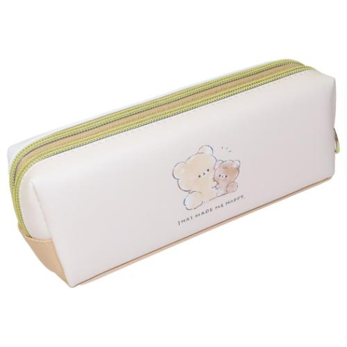 おとなりさん ペンポーチ ツインファスナーペンケース ぽぽむらさん 新学期準備文具 グッズ