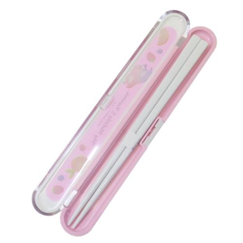 マイメロディ クロミ おはしセット はし＆はしケース ワンプッシュ式 サンリオ キャラクター グッズ