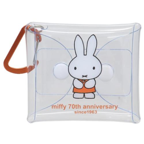 ミッフィー ミニポーチ クリアマルチケースSS 1963 70周年ヒストリー ディックブルーナ 絵本キャラクター グッズ メール便可