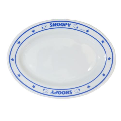 スヌーピー 中皿 楕円プレート BL ピーナッツ キャラクター グッズ