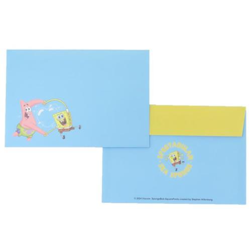 スポンジボブ 手渡し手紙セット ダイカットミニレター SB ボブ キャラクター グッズ メール便可