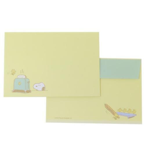 スヌーピー 手渡し手紙セット ダイカットミニレター SN パン ピーナッツ キャラクター グッズ メール便可