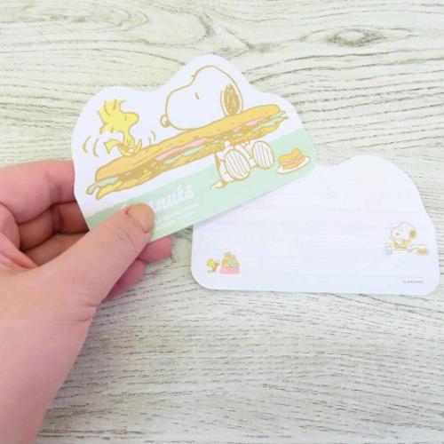 スヌーピー 手渡し手紙セット ダイカットミニレター SN パン ピーナッツ キャラクター グッズ メール便可