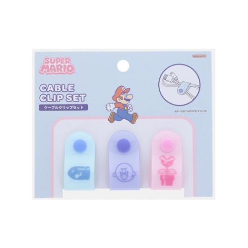 スーパーマリオブラザーズ ケーブルホルダー ケーブルクリップセット 敵 キャラクター グッズ メール便可