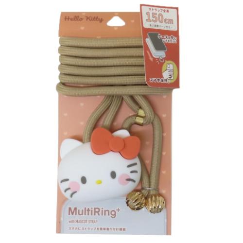ハローキティ スマホアクセ マルチリングプラス マスコットストラップ サンリオ キャラクター グッズ