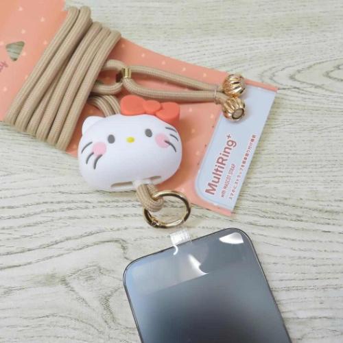 ハローキティ スマホアクセ マルチリングプラス マスコットストラップ サンリオ キャラクター グッズ