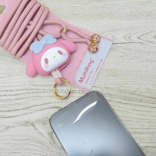 マイメロディ スマホアクセ マルチリングプラス マスコットストラップ サンリオ キャラクター グッズ
