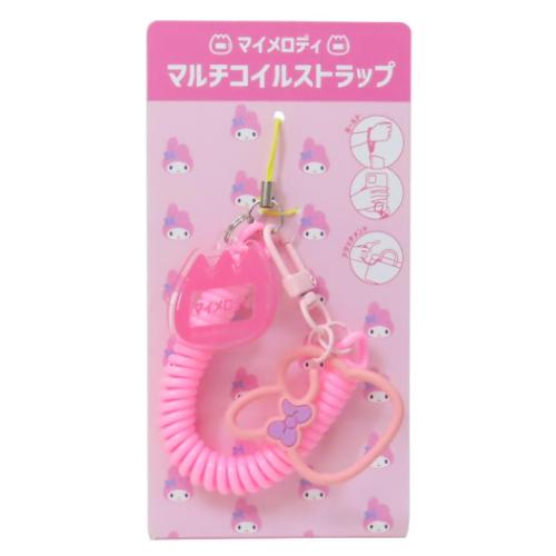 マイメロディ スマホアクセ マルチコイルストラップ サンリオ キャラクター グッズ メール便可
