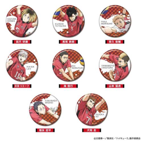 劇場版ハイキュー！！ ゴミ捨て場の決戦 缶バッジ キラッとCANバッジPlus 全8種 音駒高校BOX 少年ジャンプ メール便可