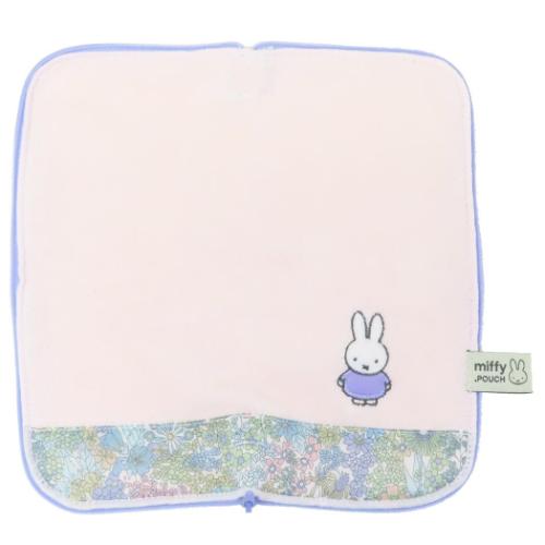 ミッフィー タオルポーチ どっとポーチ ベーシック リバティファブリック ピンク BE ディックブルーナ メール便可